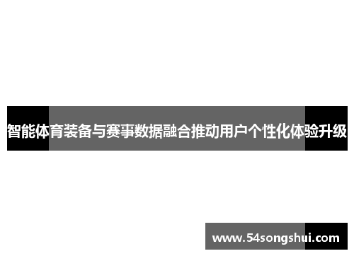 智能体育装备与赛事数据融合推动用户个性化体验升级